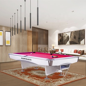 Mesa de <span class=keywords><strong>billar</strong></span> y snooker de madera de 9 pies Super Power con juego completo de bolas y diseño de 3 <span class=keywords><strong>bandas</strong></span> para entusiastas del <span class=keywords><strong>billar</strong></span> - Product Image 4
