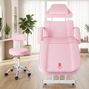 Nouveau Lit de Massage Moderne en PVC, Table de Soins Faciaux Réglable, Lit d'Hydrothérapie pour <span class=keywords><strong>Salon</strong></span> de Beauté, Tatouage, Cils, Salle de Bain, Hôtel, <span class=keywords><strong>Salon</strong></span> Commercial - Product Image 3