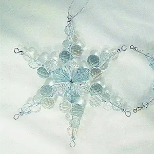 Acryl Diamant Schneeflocke Ornament - Product Image 4