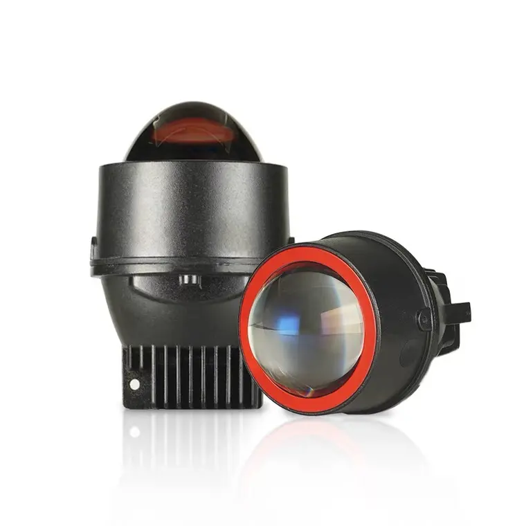 Phare antibrouillard de 3.0 pouces pour Toyota Ford Nissan, avec lentille de projecteur Bi LED, feux de croisement et de route, 5500k, aes q3 f 11 f7
