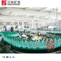 Ligne de production complète et automatique d'eau minérale et de boissons avec machine de mise en bouteille en verre à haute productivité