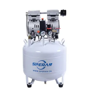 Compresor de aire portátil silencioso sin aceite para laboratorio dental personalizable 32L 38L