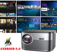 Mini projecteur portable Cheerlux à mise au point automatique avec WIFI et Android pour smartphone, ordinateur, ordinateur portable, DVD
