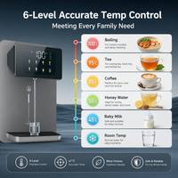 Water Dispenser Water Purifier No Tank Design 2200W Thick Film Instant Heating Pipeline Smart Touch Screen 4 Volume Levels