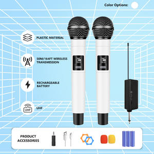 Micrófono Inalámbrico Profesional de Mano y Escritorio XLR 2.4G para Transmisiones en Vivo, Conferencias, Karaoke y Voz en Escenario - Product Image 5