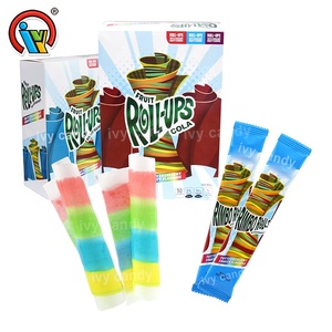 Hot Selling Halal <strong>Fruit</strong> <strong>Roll</strong> <strong>Ups</strong> Gummy <strong>Roll</strong> Ice Candy Factory - Product Image 2