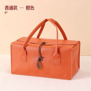 Sac cadeau en cuir avec logo personnalisé, aspect luxueux, couleurs mélangées tendance pour les cadeaux de mariage, boîte cadeau en gros pour les invités, pliable, grande taille - Product Image 2