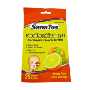 Pastilles pour la <span class=keywords><strong>Gorge</strong></span> Douleur Impression Personnalisée Mat Anti-odeur Refermable Zip Petit Emballage Sac Mylar Aluminium Laminé Pochette - Product Image 1