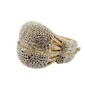 <span class=keywords><strong>Femme</strong></span> Banquet sac à main dames concepteur diamant pochette <span class=keywords><strong>portefeuille</strong></span> femmes sac à bandoulière <span class=keywords><strong>doré</strong></span> cristal boîte sac de soirée - Product Image 5