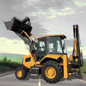 Fabrikant 4X4 Retro Excavadora China Wiel Mini Graafmachine Backhoe Loader - Product Image 3