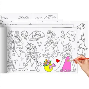 Rouleau de papier à colorier pour enfants, 30CM x 3M, rouleau de papier à colorier pour bricolage, remplissage de couleur, dessin, interactif, éducatif précoce