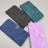 Casing HP Anti-Shock Magnetik Vintage Kulit untuk iPhone 17 Air, Pelindung HP untuk iPhone 15 16 18 Pro Max
