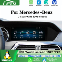 Système Linux LELV pour Mercedes-Benz Classe C W204 S204, lecteur vidéo de navigation CarPlay, écran 8,8 pouces, Android Auto