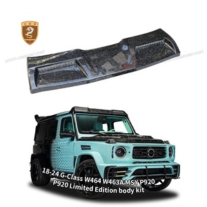 Para Mercedes Benz <span class=keywords><strong>G</strong></span> W464 W463a ala de techo con luz LED fibra de carbono forjada MSY P920 Edición Limitada estilo alerón de techo - Product Image 1