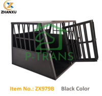 Boîte de transport pour chien en aluminium pour voiture ZX979B2