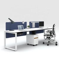 Surface de travail extra large de style moderne Bureau d'ordinateur pour deux personnes