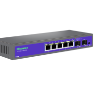 Commutateur PoE VLAN 5+2 1G avec liaison montante 2.5G, protection contre la foudre 6KV, routeur vidéo pour dortoir, maison et usage commercial