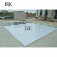 Blanc brillant 4FT * FT/1M * 1M planchers de danse de mariage avec le paquet de cas de vol