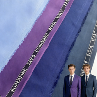 Tissu sergé extensible en polyester et viscose, teint uni, de haute qualité et écologique, pour costumes, pantalons, uniformes et vêtements - Collection 2026