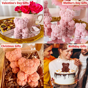 Molde de Silicona 3D Yaolan para Pastel de Mousse, Jabón, Adornos de Yeso, Velas Aromáticas - Forma de Oso Rosa, Apto para Lavavajillas, Logotipo Personalizado - Product Image 5