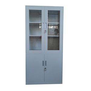 Dễ dàng lắp ráp chức năng nội thất văn phòng Kim loại cửa kính Tủ lưu trữ Tủ hồ sơ - Product Image 1