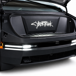 Frunk <b>Ambient</b> LED Emblem Panels for Tesla Cybertruck - Clear Nighttime Access - Product Image 1