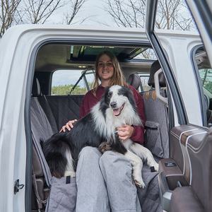 Hamaca de lujo personalizable para asiento de coche de mascotas con extensor de asiento Oxford de impresión sólida y material de nailon para perros de camiones de tamaño completo - Product Image 5