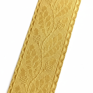 Dentelle en tresse de mylar dorée de haute qualité, design professionnel, simple et élégante, pour accessoires d'uniformes de cérémonie par SBW - Product Image 1
