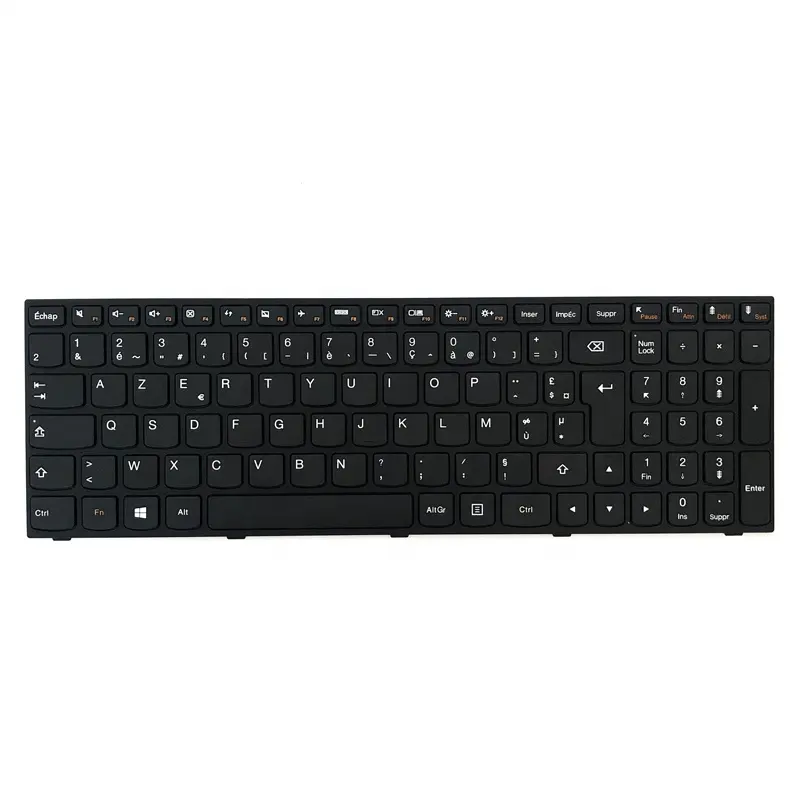 Yeni orijinal AZERTY Clavier fransızca FR bilgisayar klavye için Lenovo G50-30 G50-70 Laptop klavye siyah çerçeve ile arka plan KB