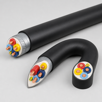 Câble d'alimentation 0,6/1 kV YJV YJV22 en cuivre XLPE 5 conducteurs 4x4+1x2,5 4x6+1x4 mm² blindé à bande d'acier