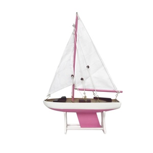 Regalo de Cumpleaños Único para Niña, Modelo de Yate de Madera PS17 ROSA Personalizado, Barco Artesanal, Decoración Marítima para el Hogar, Juguete de Barco para la Habitación de la Niña - Product Image 2
