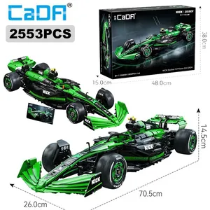 Ensemble de blocs de construction de voiture de course de Formule 1 Sauber <span class=keywords><strong>F1</strong></span> Team C44 à l'échelle 1:8, 40 pièces en plastique ABS, jouet de construction pour les 14 ans et plus - Product Image 1