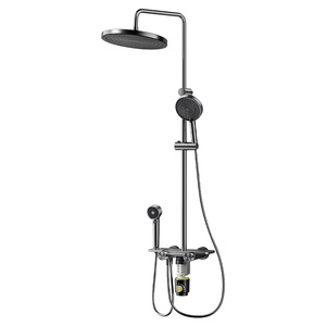 Rotatable Rain Shower <b>Set</b> With Hot And Cold Controls Aluminum Alloy Mixing Valve Top <b>Spray</b> Shower Head <b>Set</b> YM-3297 - Product Image 1