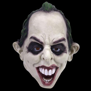 Máscara <span class=keywords><strong>de</strong></span> Payaso Divertida para Halloween y Navidad, Boca Grande, Cabello Rojo, Terrorífica, Anime, Látex, Máscara Completa del Joker Asesino - Product Image 3