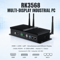 Contrôleur de passerelle IoT industrielle 4G LTE double GbE RS485 CAN Mini PCIe 8 Go LPDDR4 16 Go EMMC 9 à 24 V RK3568 Mini PC industriel