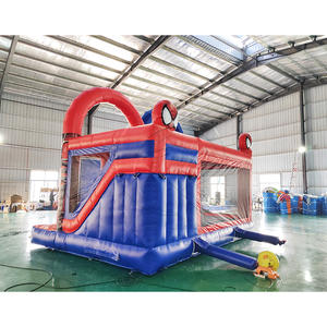 Château gonflable commercial avec toboggan pour enfants, idéal pour les aires de jeux extérieures - Product Image 5