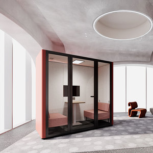 Flex space neue Büro-Telefonzelle Akustische Kabine Geräusch reduzierung Private Work Pod Einfache Montage für öffentliche Datenschutz treffen - Product Image 1