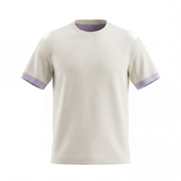 T-shirt pour homme en tissu Air Layer, coupe ample, 56,6% polyester, 43,4% coton, 230 g/m², bicolore