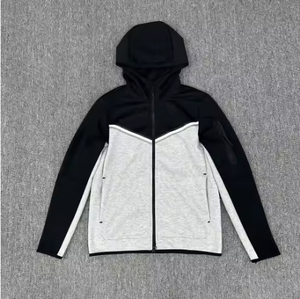 <strong>2026</strong> High Quality Teen Tech Fleece Thick Man Sports Tracksuits Bottoms Tech Fleece Full Zip up Hoodie for Autumn Season Hoodies - Product Image 4
