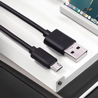 Kabel Ekstensi Micro USB ke USB Tembaga Murni 1m 2m 3m dengan Pelindung Anyaman PVC TPE & Jaket Nilon Pengisian Cepat 3A Bersertifikasi CE
