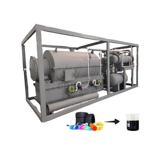 Pyrolyse Machine 100 500Kg 1 Ton Afval Plastic Modulair Ontwerp Mini Afval Plastic Pyrolyse Kraken Naar Dieselfabriek