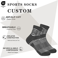 Chaussettes de compression pour chevilles, pour femmes et hommes, soulagement de la fasciite plantaire, chaussettes de course rembourrées pour le sport