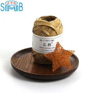 Filato di Rafia Popolare 100% Fibra Vegetale di Alta Qualità Vendita all'Ingrosso dalla Fabbrica Filato Naturale in Rocchetto da 40g - Product Image 5