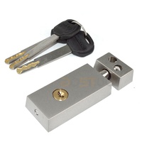 Serrures de porte à cadre en aluminium à prix d'usine, loquet de porte extérieure à encastrer
