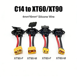 Cabo de Carregamento XT60 de Alta Corrente Personalizado de Fábrica, Fio de Silicone para Tomada IEC C14 para Veículos Elétricos e Baterias de Lítio de Nova Energia - Product Image 5