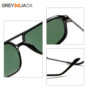 แว่นกันแดดโพลาไรซ์สำหรับผู้ชายเกรย์แจ็คกรอบโลหะ TR สีดำ เลนส์ TAC ป้องกันรังสียูวี 400 ประเภท 3 แว่นกันแดด - Product Image 5