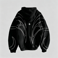 Veste ODM personnalisée pour homme, coupe classique, en molleton patchwork 100% coton, coupe-vent, écologique, à fermeture éclair, style streetwear d'automne