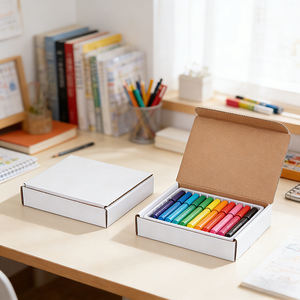 Custom Folding Square Recyclable Shipping Carton Corrugated <b>Cardboard</b> <b>Gift</b> Packaging Mailer <b>Boxes</b> - Product Image 2