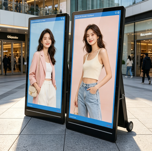 Machine publicitaire portable pour <span class=keywords><strong>le</strong></span> <span class=keywords><strong>golf</strong></span> <span class=keywords><strong>en</strong></span> extérieur, avec roues, affichage extérieur 10 heures, alimentée par batterie au lithium - Product Image 1