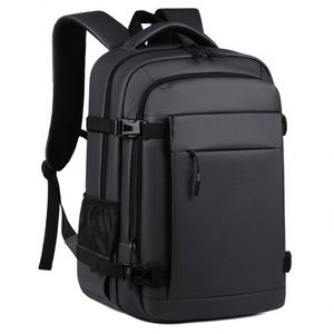 Custom Men's Waterproof Notebook <b>Laptop</b> Backpack Anti-theft PU Multi Pocket Outdoor Bagpack Fashion City Commute School <b>Bag</b> - Product Image 2